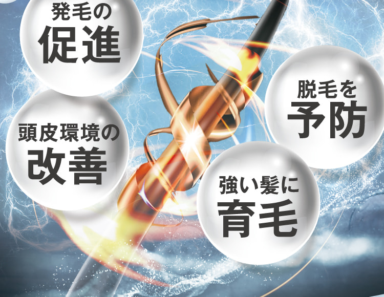 発毛の促進 頭皮環境の改善 脱毛を予防 強い髪に育毛