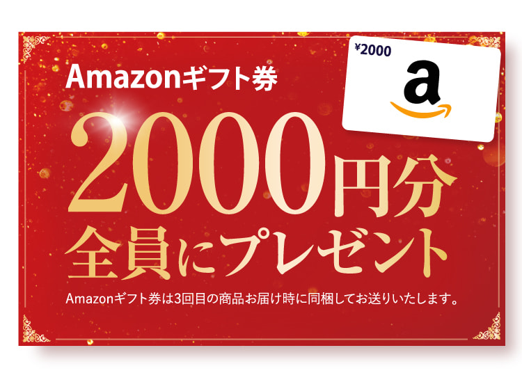Amazonギフト券2,000円分プレゼント