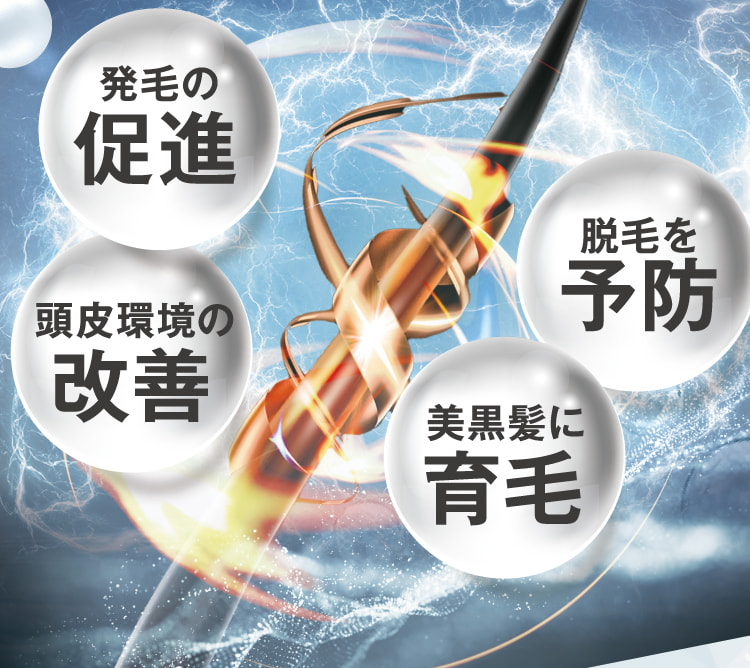 発毛の促進 頭皮環境の改善 脱毛を予防 強い髪に育毛